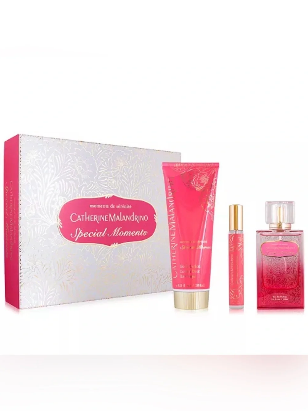 Catherine Malandrino Pink Special Moments Bath & Body Gift Set-Plus more❤️
